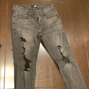 Hollister Black Ripped Jeans